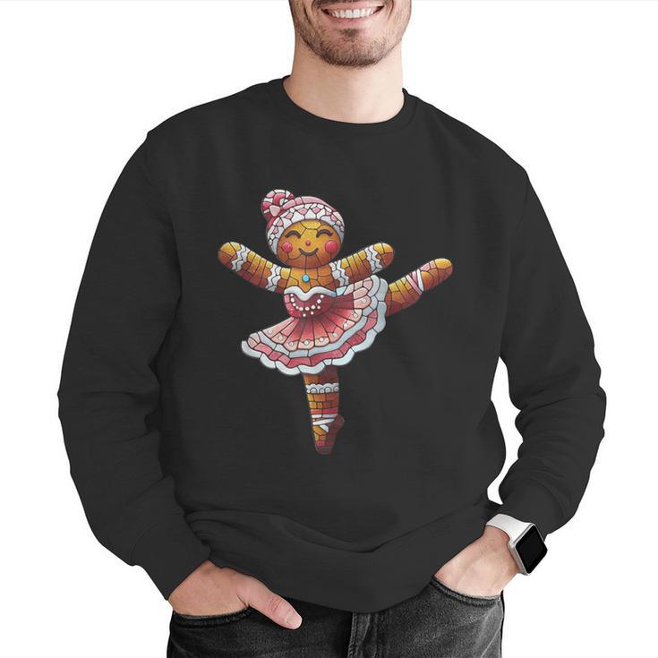 Ballet Dancer Gingerbread Christmas Dance Teacher Girl Women Men Graphic Sweatshirt, funny gift Ballet Dancer Gingerbread Christmas Dance Teacher Girl Women Men Graphic Sweatshirt, funny gift