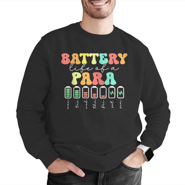 Battery Life Of A Para SPED Parapro Teacher Squad Men Graphic Sweatshirt, funny gift Battery Life Of A Para SPED Parapro Teacher Squad Men Graphic Sweatshirt, funny gift