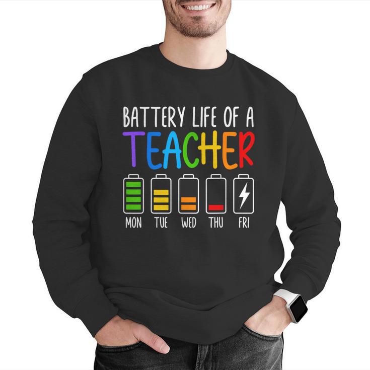 Battery Life Of A Teacher School Teacher Appreciation Men Graphic Sweatshirt, funny gift Battery Life Of A Teacher School Teacher Appreciation Men Graphic Sweatshirt, funny gift