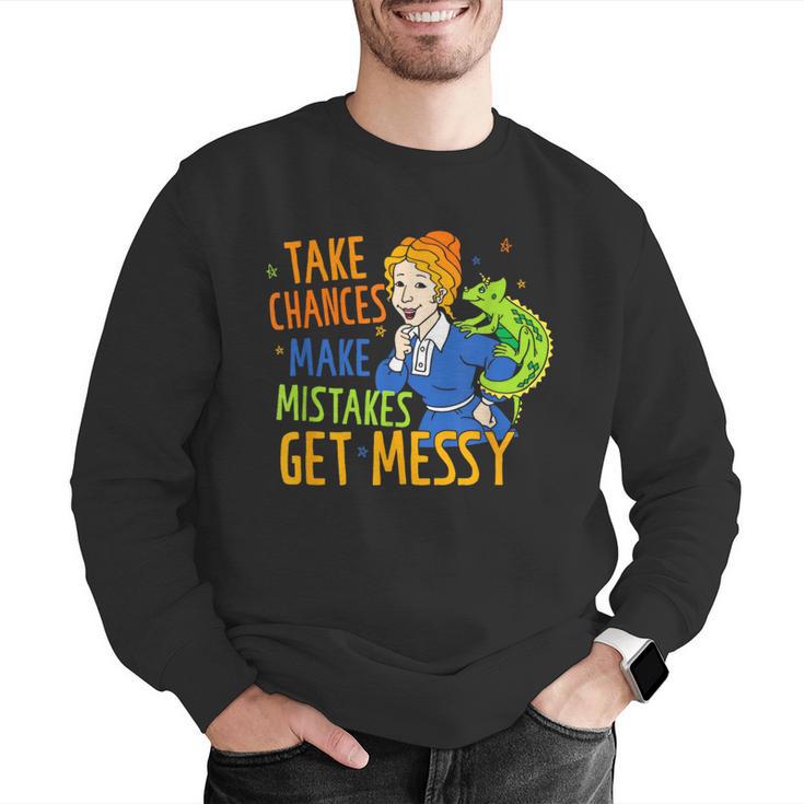 Beauty Teacher Take Chances Make Mistakes Get Messy Men Graphic Sweatshirt, funny gift Beauty Teacher Take Chances Make Mistakes Get Messy Men Graphic Sweatshirt, funny gift
