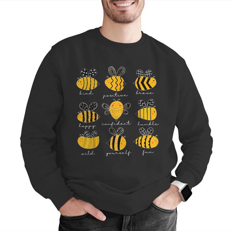 Bee Kind Positive Brave Happy Confident Humble Teacher Men Graphic Sweatshirt, funny gift Bee Kind Positive Brave Happy Confident Humble Teacher Men Graphic Sweatshirt, funny gift