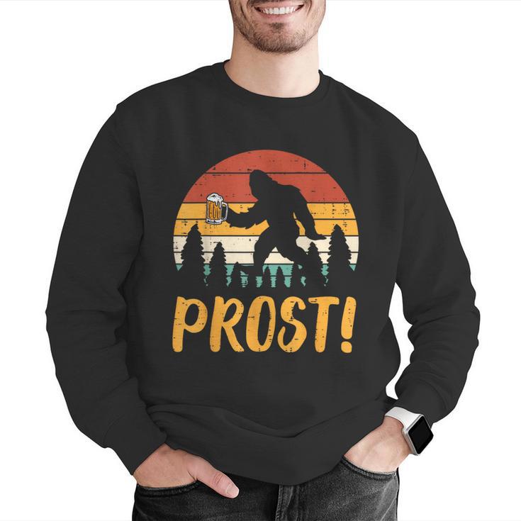 Bigfoot Sasquatch Prost Retro Bavarian Oktoberfest Men Women Men Graphic Sweatshirt, funny gift
