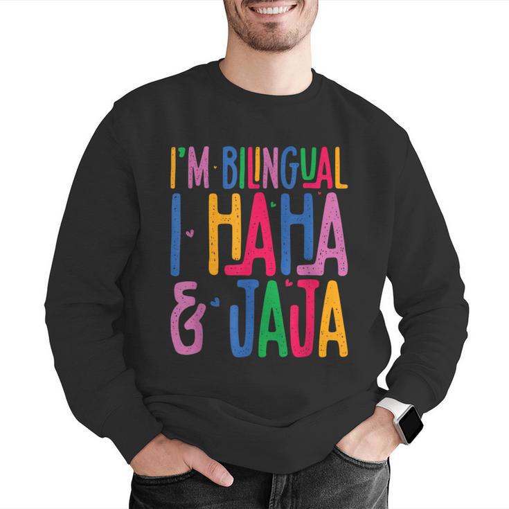 I Am Bilingual I Haha And Jaja Latina Latino Spanish Teacher Men Graphic Sweatshirt, funny gift I Am Bilingual I Haha And Jaja Latina Latino Spanish Teacher Men Graphic Sweatshirt, funny gift