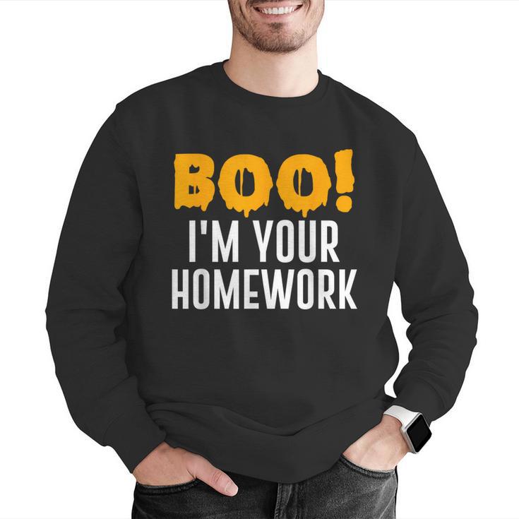 Boo I'm Your Homework Halloween Teacher Costume Men Graphic Sweatshirt, funny gift Boo I'm Your Homework Halloween Teacher Costume Men Graphic Sweatshirt, funny gift