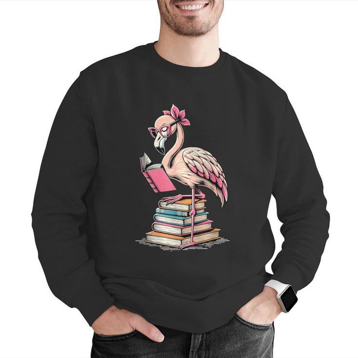 Book Lover Cute Flamingo Reading Teacher Librarian Women Men Graphic Sweatshirt, funny gift Book Lover Cute Flamingo Reading Teacher Librarian Women Men Graphic Sweatshirt, funny gift