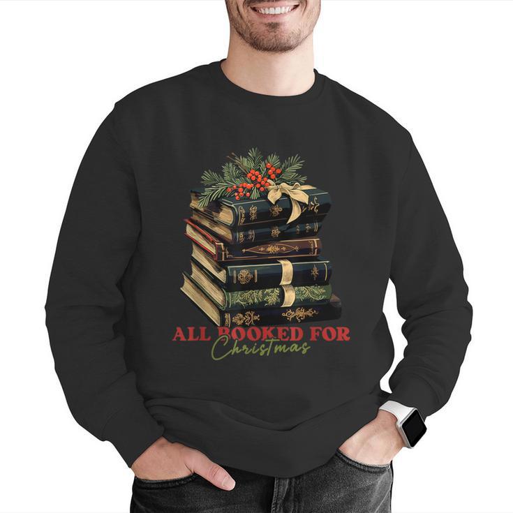 All Booked For Christmas Christmas Book Tree For Teacher For Men Women Kids Men Graphic Sweatshirt, funny gift All Booked For Christmas Christmas Book Tree For Teacher For Men Women Kids Men Graphic Sweatshirt, funny gift