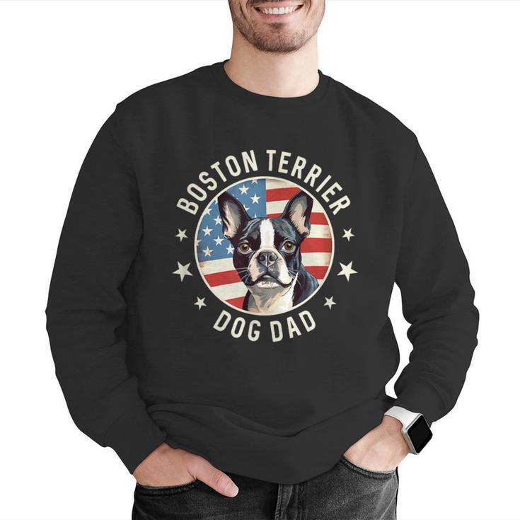 Boston Bull Terrier Men Boston Terrier Dog Dad Men Graphic Sweatshirt, Boston Terrier Dad Sweatshirts, funny gift