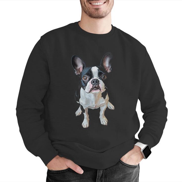 Boston Terrier Dog Motif Pet Art Boston Terrier Men Women Kids Men Graphic Sweatshirt, funny gift