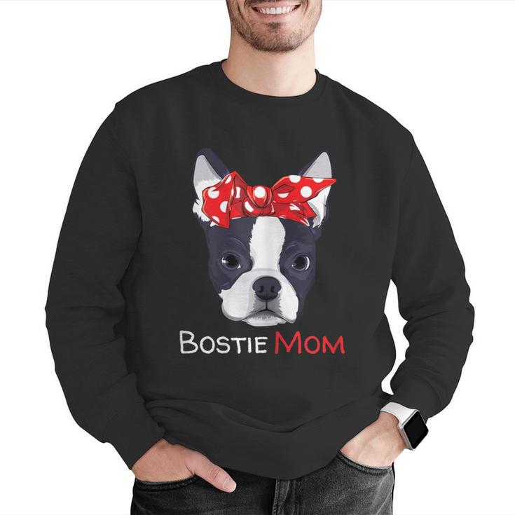 Boston Terrier Mom Bostie Women Girls Men Graphic Sweatshirt, Boston Terrier Mom Sweatshirts, funny gift