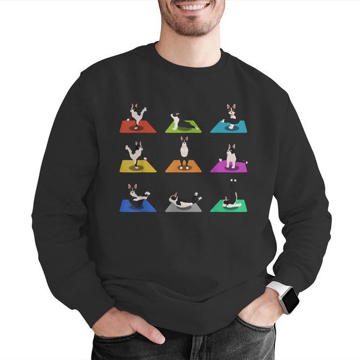 Boston Terriers Yoga Asana Pose And Meditation Men Graphic Sweatshirt, funny gift