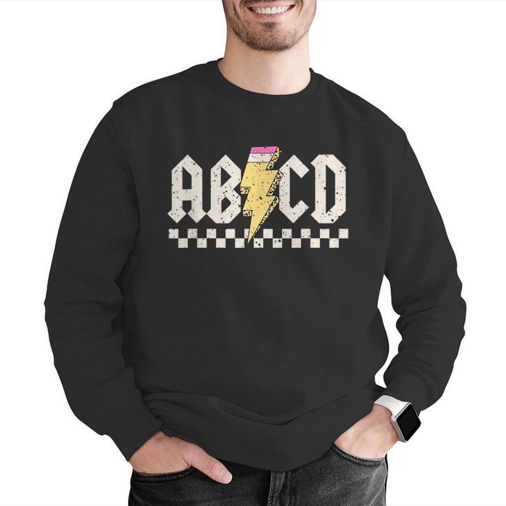 Boys Girls Teachers ABCD Rock Graphic Back To School Class Men Graphic Sweatshirt, funny gift Boys Girls Teachers ABCD Rock Graphic Back To School Class Men Graphic Sweatshirt, funny gift
