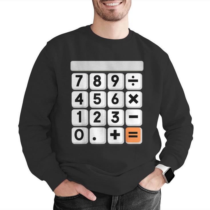 Calculator Easy Halloween Costume For Math Teacher Men Graphic Sweatshirt, funny gift