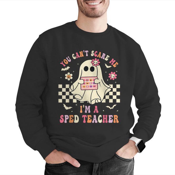 You Can't Scare Me I'm A SPED Teacher Crew Squad Halloween Men Graphic Sweatshirt, funny gift You Can't Scare Me I'm A SPED Teacher Crew Squad Halloween Men Graphic Sweatshirt, funny gift