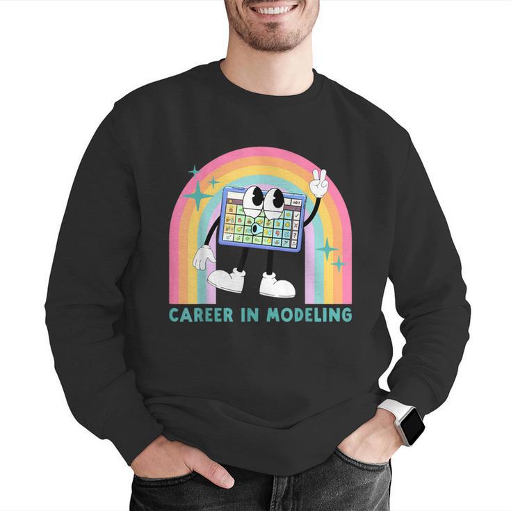Career In Modeling AAC Teacher SLP SPED Communication Autism Men Graphic Sweatshirt, funny gift Career In Modeling AAC Teacher SLP SPED Communication Autism Men Graphic Sweatshirt, funny gift