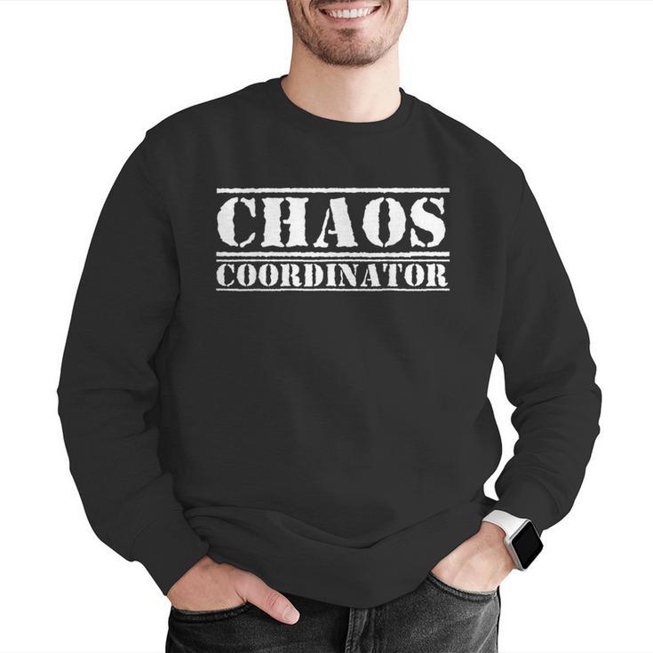 Chaos Coordinator Teacher Mom & Parents Men Graphic Sweatshirt, funny gift