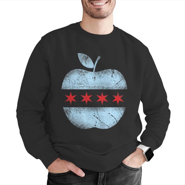 Chicago Flag Teacher School Cute Men Graphic Sweatshirt, funny gift
