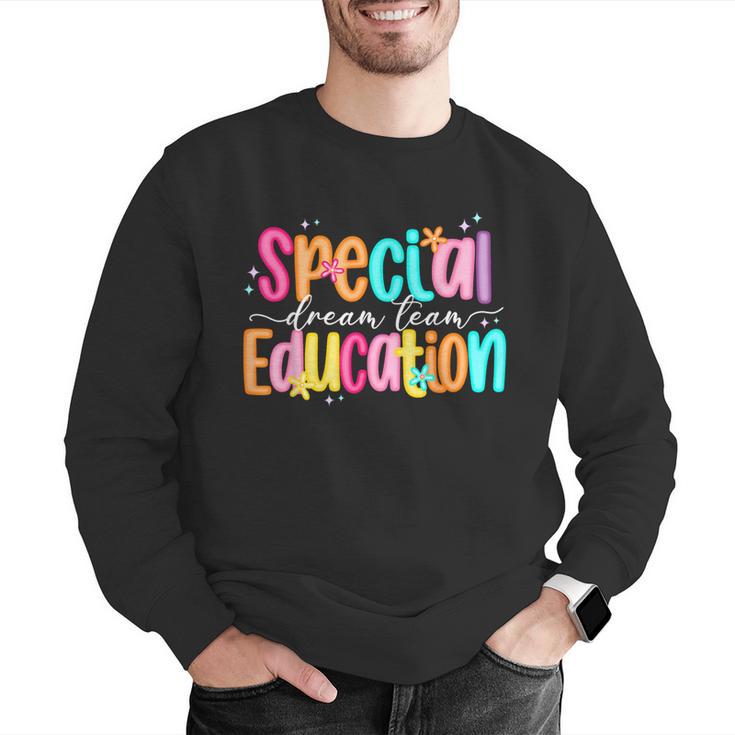 Color Special Education Squad Groovy Dream Team SPED Teacher Men Graphic Sweatshirt, Groovy Teacher Sweatshirts, funny gift Color Special Education Squad Groovy Dream Team SPED Teacher Men Graphic Sweatshirt, Groovy Teacher Sweatshirts, funny gift