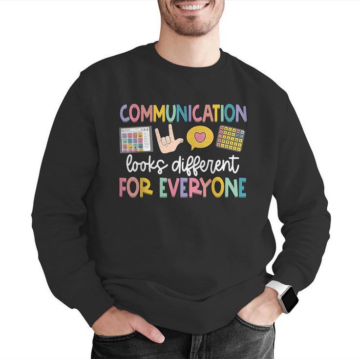 Communication Looks Different Tee Shirt Kids -Adults Teacher Animal Print Small Short Sleeve Classic Fit Crew Neck Polyester 100 Men Graphic Sweatshirt, funny gift