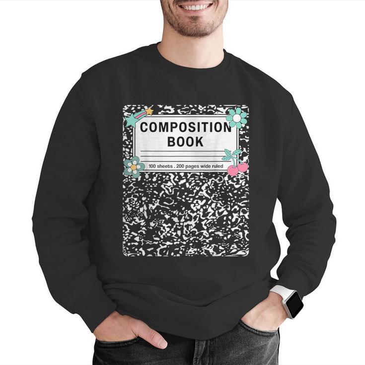 Composition Book Notebook Teachers Matching Group Halloween Men Graphic Sweatshirt, funny gift