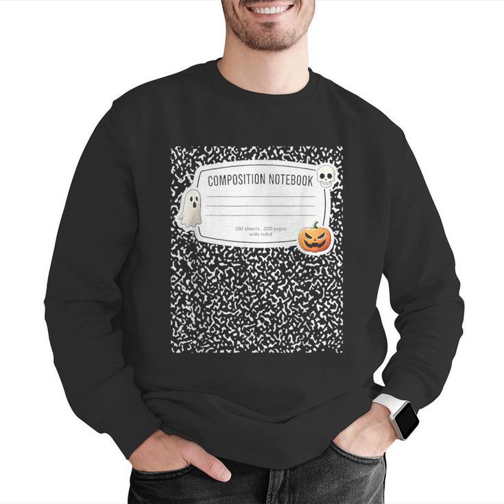 Composition Notebook Costume Adult Halloween For Teacher Men Graphic Sweatshirt, funny gift Composition Notebook Costume Adult Halloween For Teacher Men Graphic Sweatshirt, funny gift