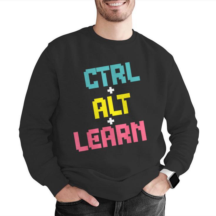 Computer Teacher Back To School Kids Ctrl Alt Learn Men Graphic Sweatshirt, funny gift Computer Teacher Back To School Kids Ctrl Alt Learn Men Graphic Sweatshirt, funny gift