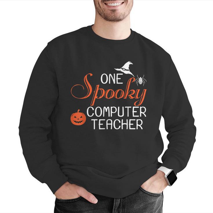 Computer Teacher Halloween Spooky Men Women Kids Men Graphic Sweatshirt, funny gift