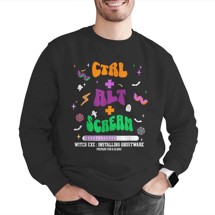 Computer Teacher Spooky Halloween Technology STEM Engineer Men Graphic Sweatshirt, funny gift