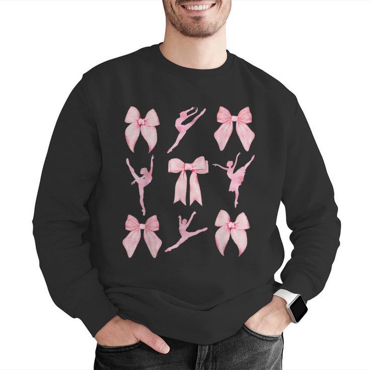 Coquette Bow Ballet Dance Teacher Coquette Women Dancing Men Graphic Sweatshirt, funny gift Coquette Bow Ballet Dance Teacher Coquette Women Dancing Men Graphic Sweatshirt, funny gift