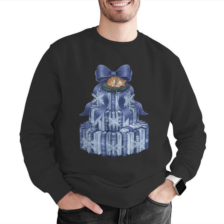 Coquette Bow Book Tree Merry Christmas Xmas Teacher Holiday Men Graphic Sweatshirt, funny gift Coquette Bow Book Tree Merry Christmas Xmas Teacher Holiday Men Graphic Sweatshirt, funny gift