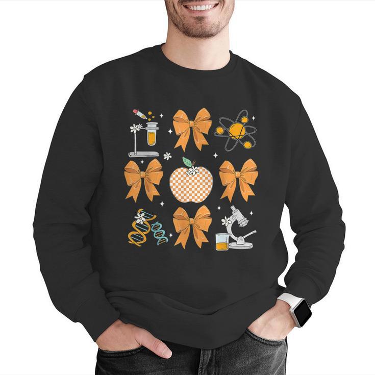 Coquette Bow Fall Science Teacher Stem Teacher Thanksgiving Men Graphic Sweatshirt, Science Teacher Sweatshirts, funny gift Coquette Bow Fall Science Teacher Stem Teacher Thanksgiving Men Graphic Sweatshirt, Science Teacher Sweatshirts, funny gift
