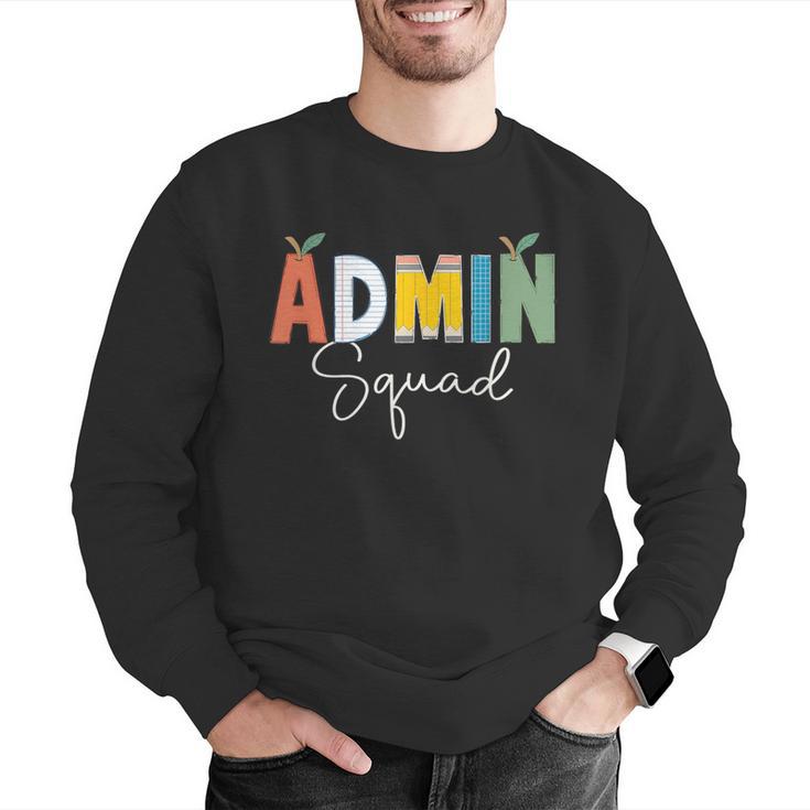 Cute Admin Squad Crew Team Back To School Teacher For Men Women Men Graphic Sweatshirt, funny gift