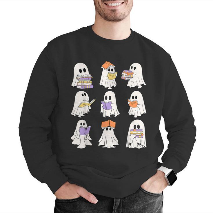 Cute Ghost Reading Books Teacher Halloween Reading Men Women Kids Men Graphic Sweatshirt, funny gift Cute Ghost Reading Books Teacher Halloween Reading Men Women Kids Men Graphic Sweatshirt, funny gift