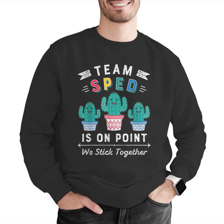 Cute SPED Teacher Special Education Cactus SPED Teacher Men Graphic Sweatshirt, funny gift