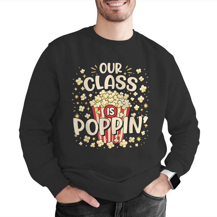 Cute Teacher Popcorn Day Men Graphic Sweatshirt, funny gift Cute Teacher Popcorn Day Men Graphic Sweatshirt, funny gift