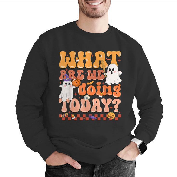 What Are We Doing Today Halloween PE Spooky Teacher Men Graphic Sweatshirt, Pe Teacher Sweatshirts, funny gift What Are We Doing Today Halloween PE Spooky Teacher Men Graphic Sweatshirt, Pe Teacher Sweatshirts, funny gift