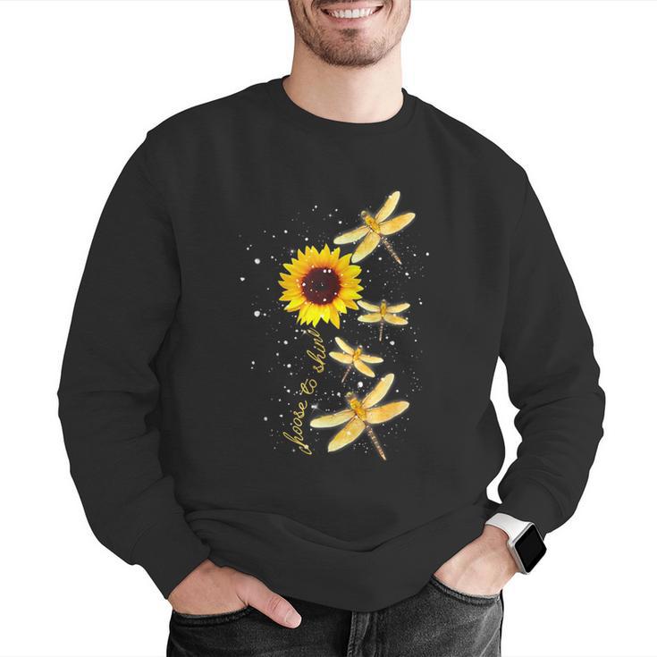 Dragonfly Sunflower Teacher Growth Mindset Choose To Shine Men Graphic Sweatshirt, funny gift Dragonfly Sunflower Teacher Growth Mindset Choose To Shine Men Graphic Sweatshirt, funny gift