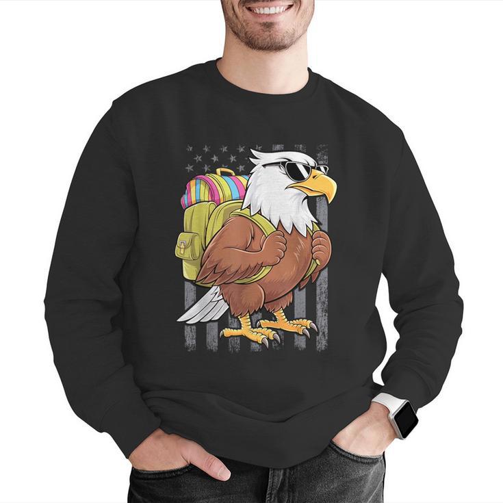 Eagle First Day Of School Teacher Back To School Eagle Men Graphic Sweatshirt, funny gift