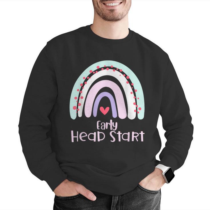 Early Headstart Cute Retro Rainbow Teachers Men Graphic Sweatshirt, funny gift Early Headstart Cute Retro Rainbow Teachers Men Graphic Sweatshirt, funny gift