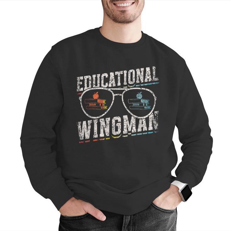 Educational Wingman Assisting Teacher Teaching Assistant Men Graphic Sweatshirt, funny gift Educational Wingman Assisting Teacher Teaching Assistant Men Graphic Sweatshirt, funny gift