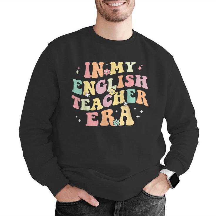 In My English Teacher Era Retro Back To School Literature Men Women Men Graphic Sweatshirt, English Teacher Sweatshirts, funny gift