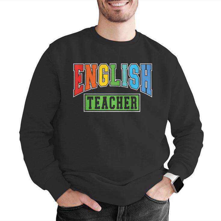 English Teacher Men Women Grammar Class English Teacher Men Graphic Sweatshirt, English Teacher Sweatshirts, funny gift