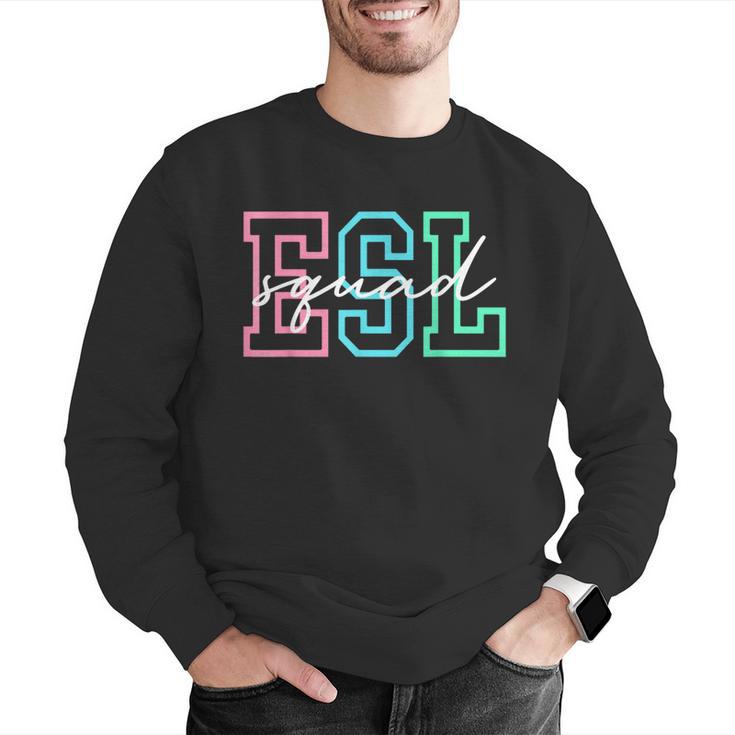 ESL Squad Teacher English As A Second Language Men Graphic Sweatshirt, Esl Teacher Sweatshirts, English Teacher Sweatshirts, funny gift