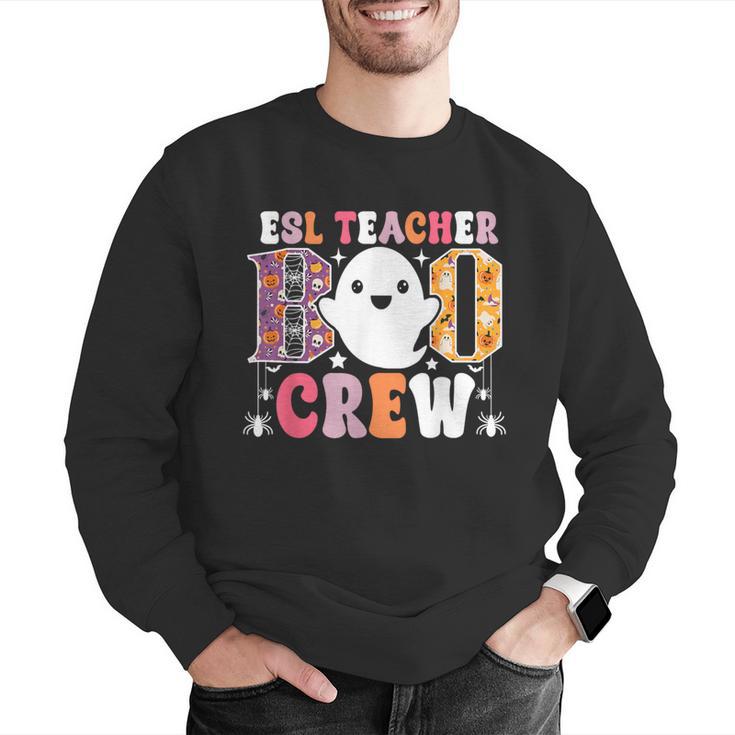 ESL Teacher Boo Crew Halloween Costume Men Graphic Sweatshirt, Esl Teacher Sweatshirts, funny gift ESL Teacher Boo Crew Halloween Costume Men Graphic Sweatshirt, Esl Teacher Sweatshirts, funny gift