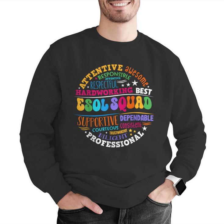 ESOL Squad Teachers And Students Team Back To School Men Graphic Sweatshirt, funny gift