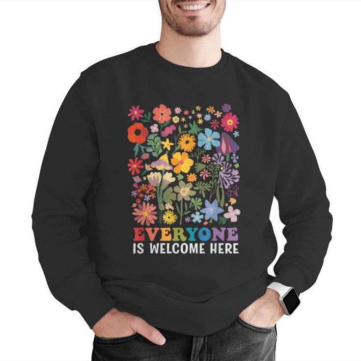 Everyone Is Welcome Here Tshirt Idaho Teacher Support Retro Men Graphic Sweatshirt, funny gift Everyone Is Welcome Here Tshirt Idaho Teacher Support Retro Men Graphic Sweatshirt, funny gift