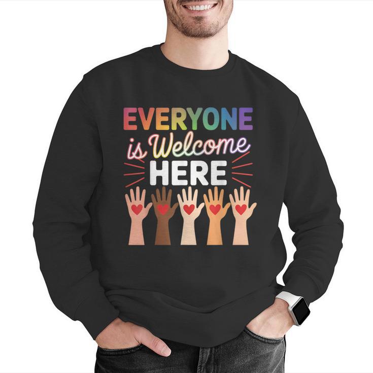 Everyone Is Welcome Here Shirt Teacher Men Graphic Sweatshirt, funny gift Everyone Is Welcome Here Shirt Teacher Men Graphic Sweatshirt, funny gift