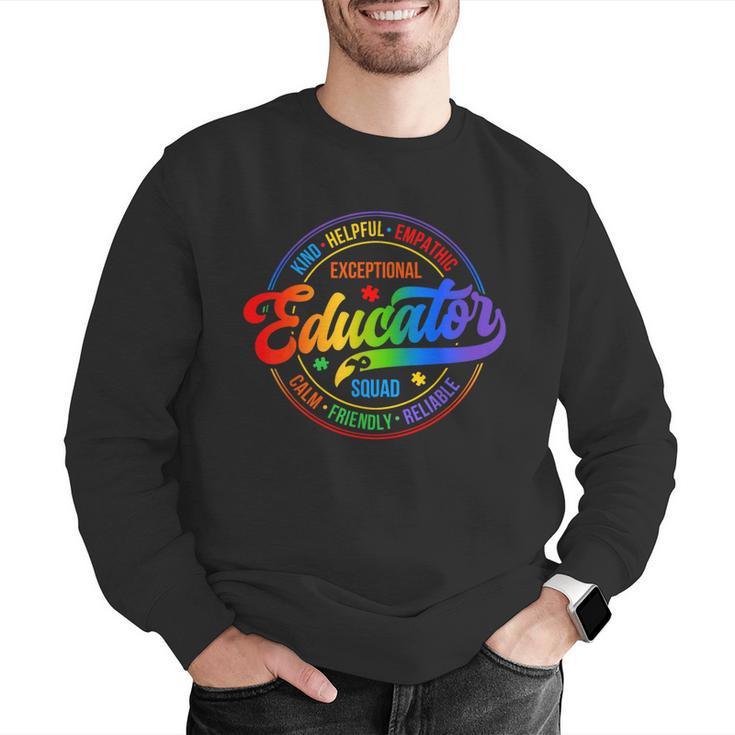 Exceptional Educator Squad Special Education Teacher Autism Men Graphic Sweatshirt, funny gift Exceptional Educator Squad Special Education Teacher Autism Men Graphic Sweatshirt, funny gift