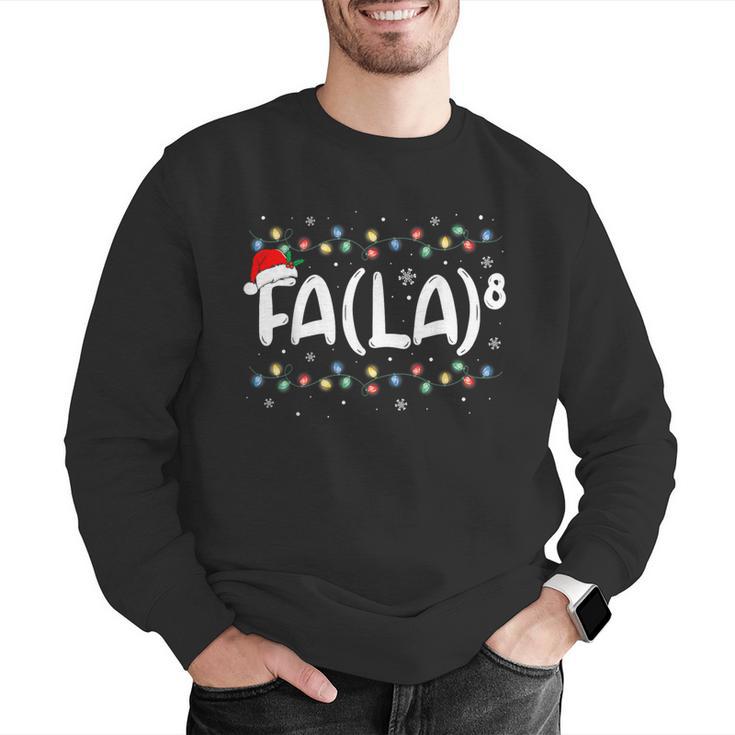 FA LA8 Christmas Santa Fa La Math Teacher Men Women Men Graphic Sweatshirt, funny gift