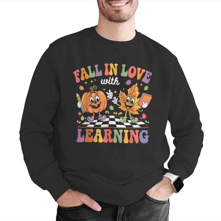 Fall In Love With Learning Autumn Fall Season Teacher Men Graphic Sweatshirt, funny gift Fall In Love With Learning Autumn Fall Season Teacher Men Graphic Sweatshirt, funny gift