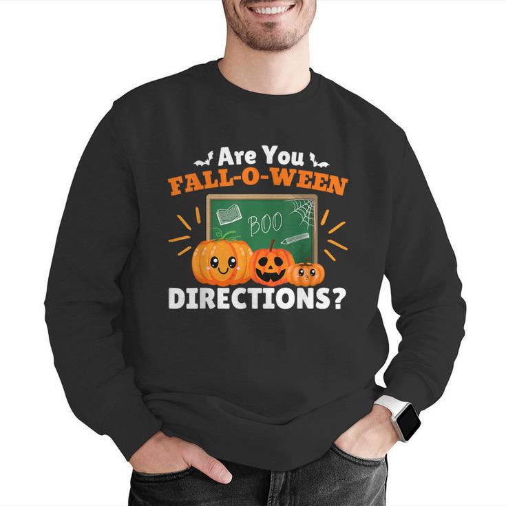 Are You Fall O Ween Directions Halloween Teacher Retro Men Graphic Sweatshirt, funny gift Are You Fall O Ween Directions Halloween Teacher Retro Men Graphic Sweatshirt, funny gift